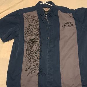 Harley Davidson button down shirt